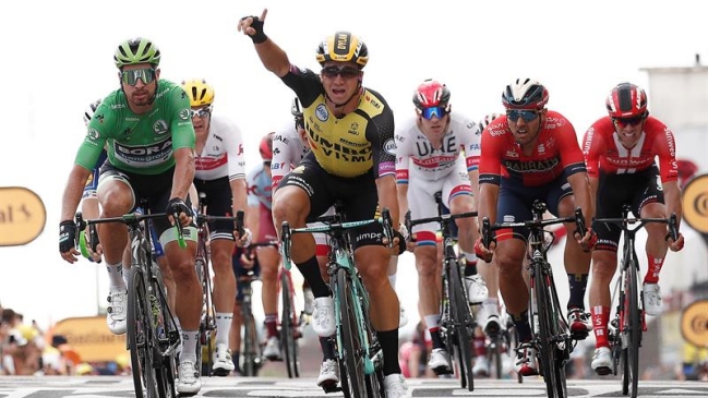 Ciclismo: Holandés Dylan se queda con la séptima etapa del Tour de Francia